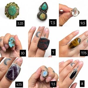 Ring Destash! Sterling Silver & Natural Gemstones